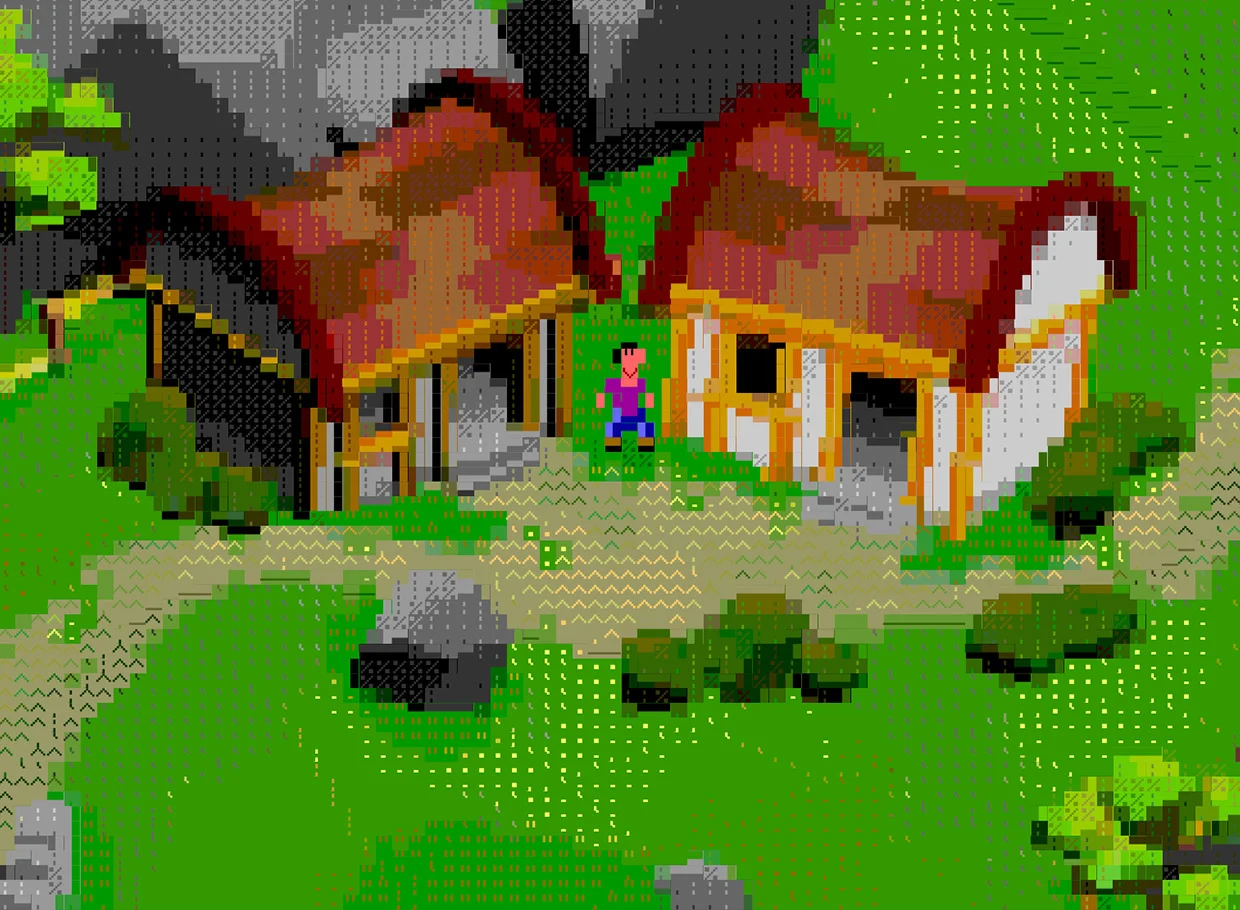 Browserlands village scene